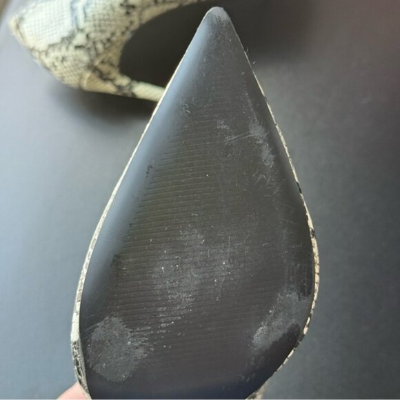 Steve Madden Black and White Snakeskin Heels - Picture 6 of 9